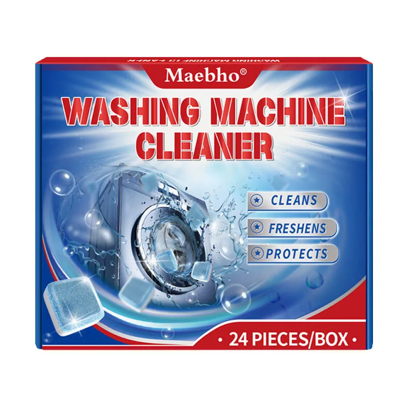 Washing Machine Drum Cleaner Tablets – Effervescent Fizzing Tablets for Automatic Washers, Removes Stains & Limescale